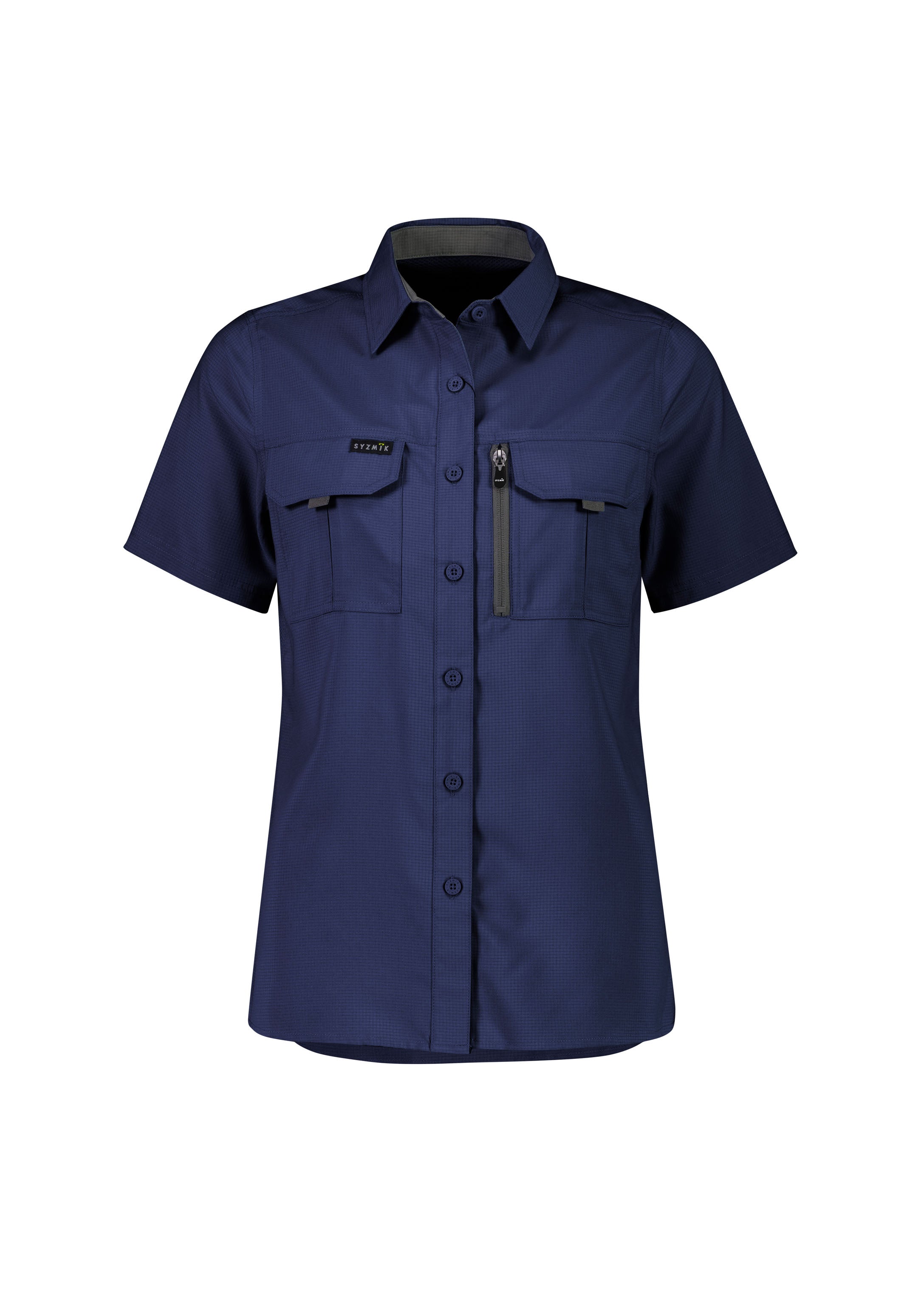 Womens Outdoor Short Sleeve Shirt-ZW765-syzmik-1