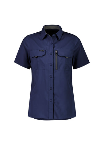 Womens Outdoor Short Sleeve Shirt-ZW765-syzmik-1