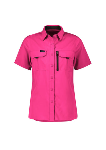 Womens Outdoor Short Sleeve Shirt-ZW765-syzmik-7