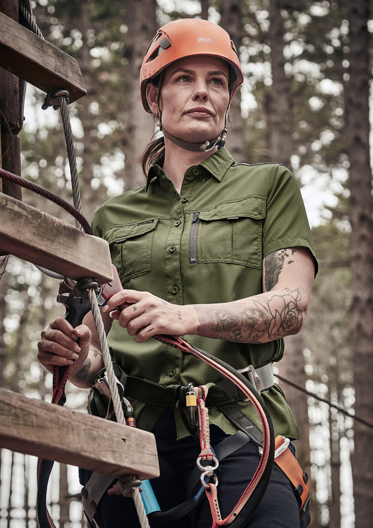 Womens Outdoor Short Sleeve Shirt-ZW765-syzmik-6