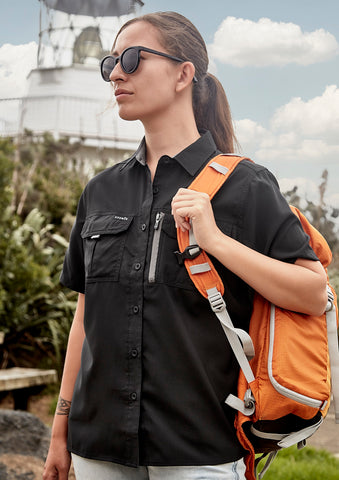 Womens Outdoor Short Sleeve Shirt-ZW765-syzmik-3