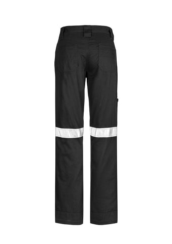 Womens Taped Utility Pant Black back view