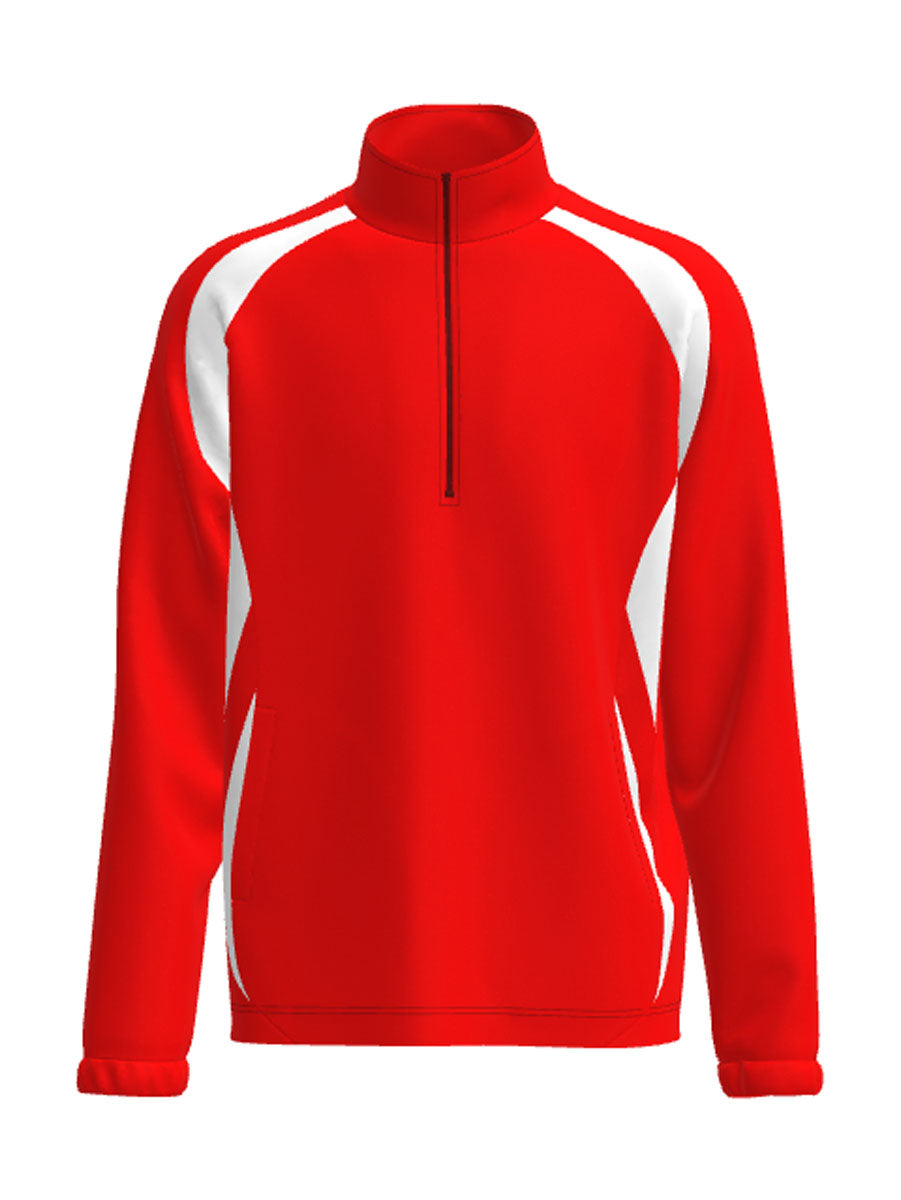 Unisex Adults 1/2 Zip Sports Pull Over Fleece detail