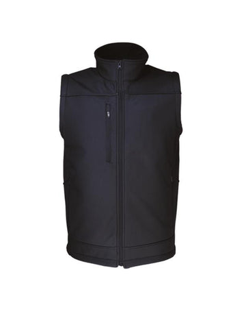 Mens Soft Shell Vest in Navy