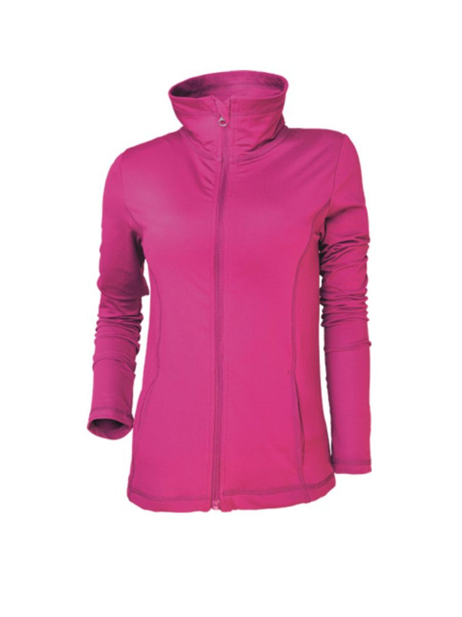 Ladies Yoga Jacket in Magenta