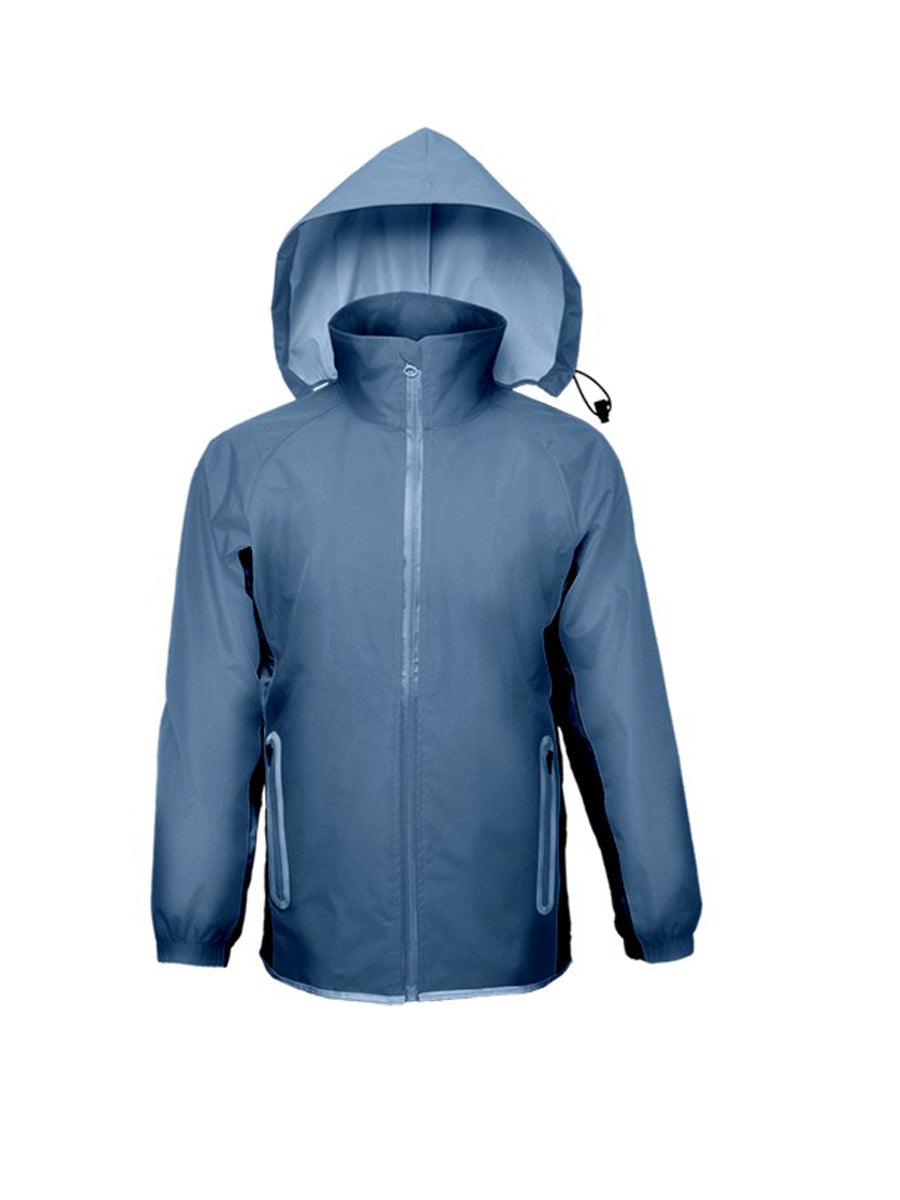 Unisex Adults Reflective Wet Weather Jacket in Grey/Black