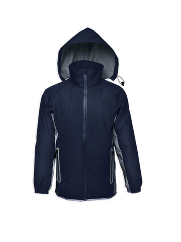 Unisex Adults Reflective Wet Weather Jacket in Navy/Silver
