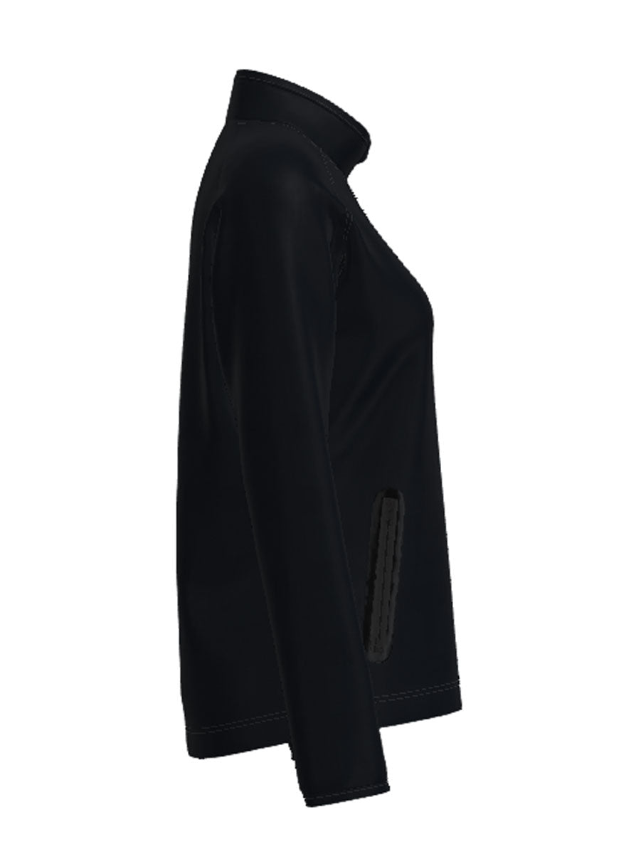 Ladies Light Weight Fleece Zip Through Jacket detail