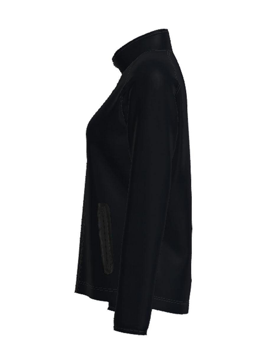 Ladies Light Weight Fleece Zip Through Jacket detail