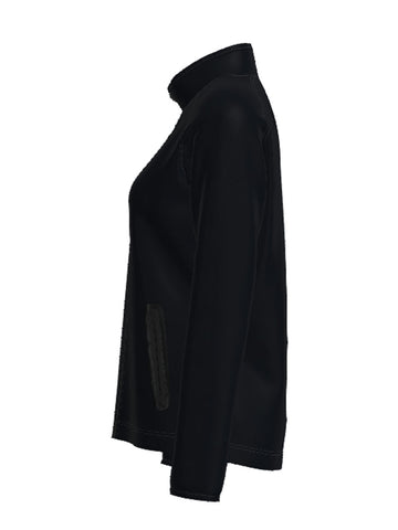 Ladies Light Weight Fleece Zip Through Jacket detail
