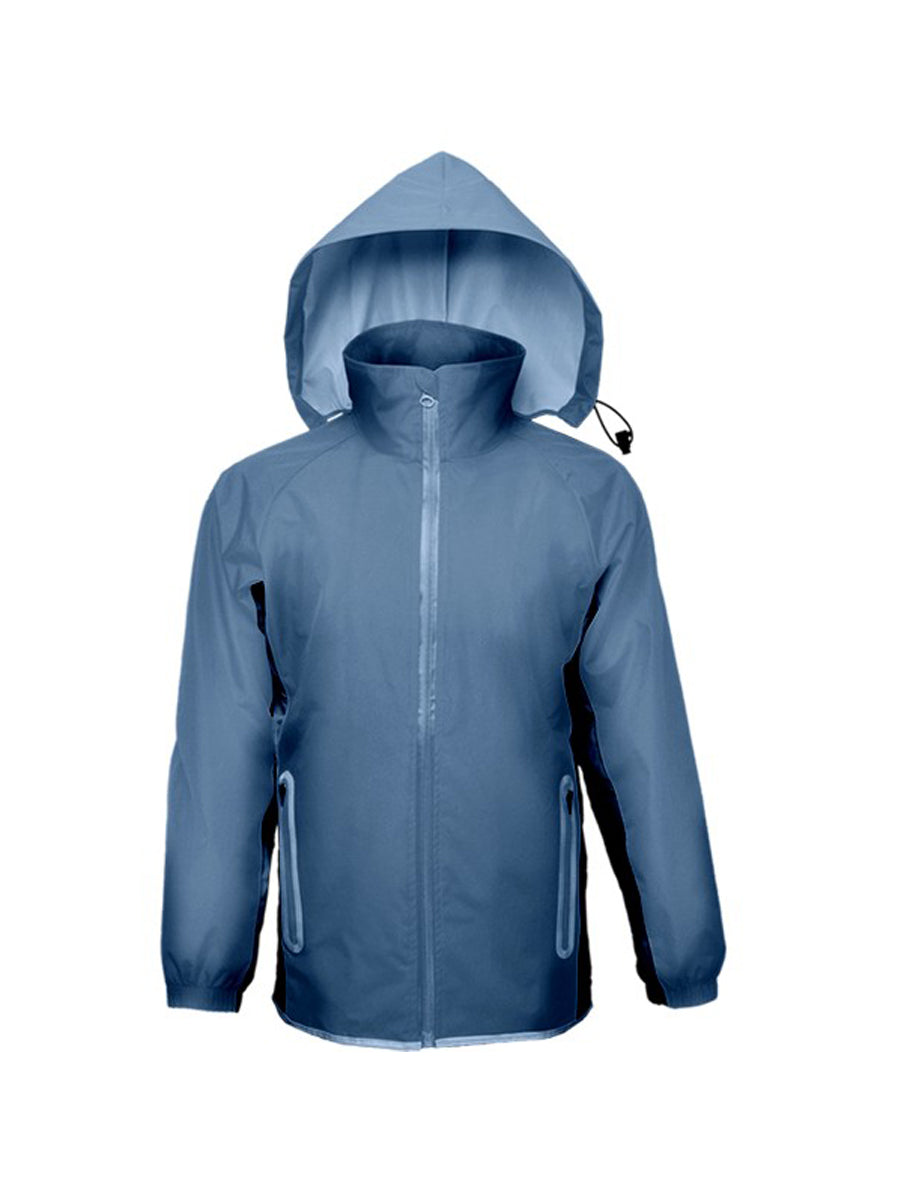 Kids Reflective Wet Weather Jacket in Grey/Black