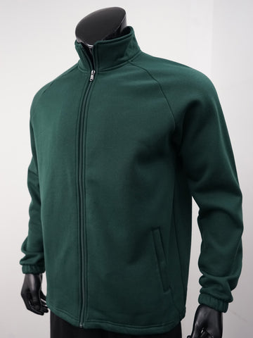 Unisex Adults Poly/Cotton Fleece Zip Through Jacket detail