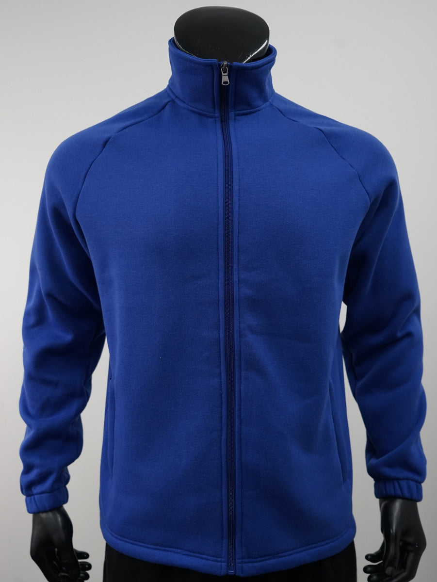 Unisex Adults Poly/Cotton Fleece Zip Through Jacket detail
