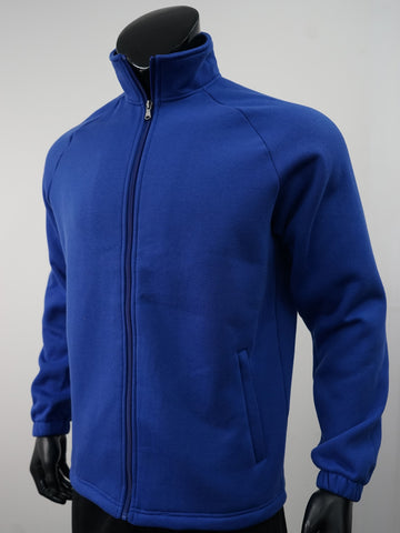Unisex Adults Poly/Cotton Fleece Zip Through Jacket detail