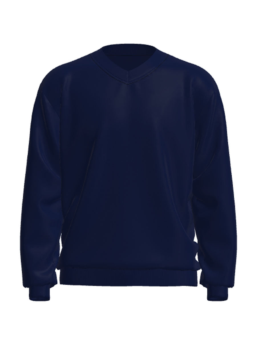 Unisex Adults V Neck Fleece Jumper detail