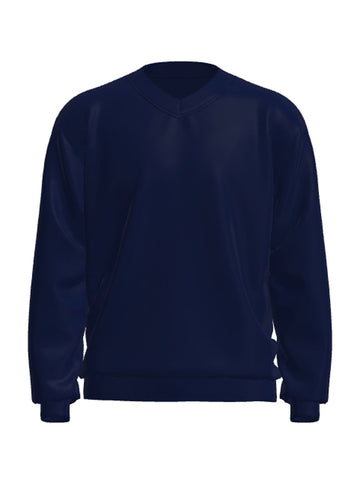 Unisex Adults V Neck Fleece Jumper detail