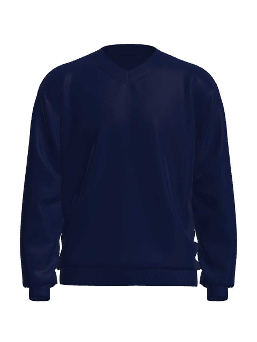 Kids V Neck Fleece Jumper detail
