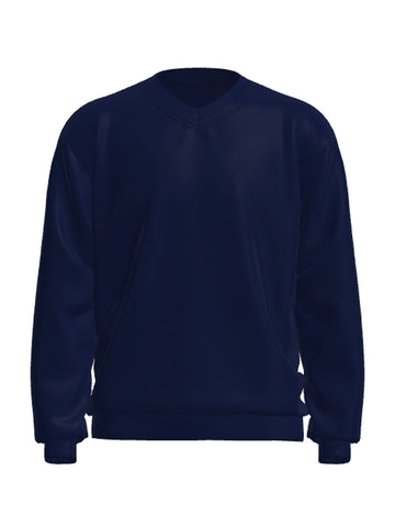 Kids V Neck Fleece Jumper detail