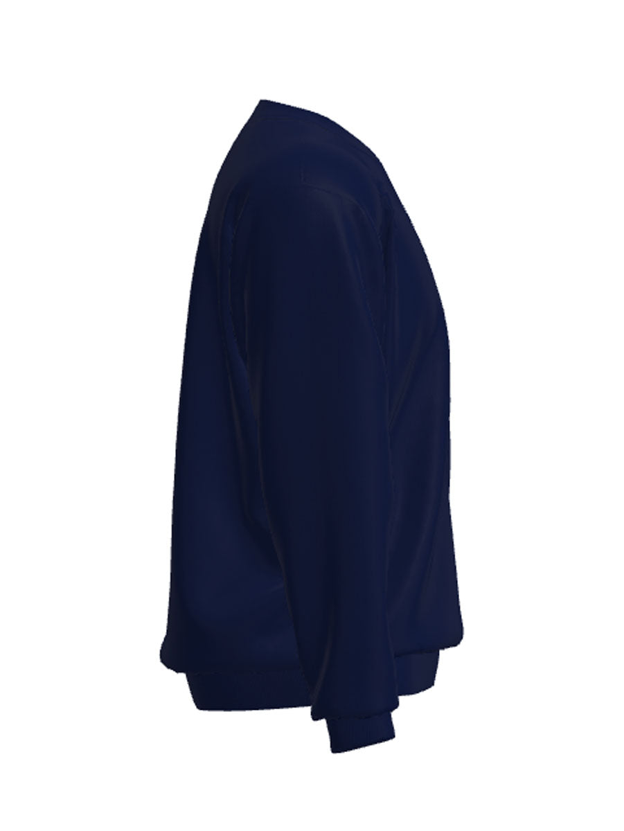 Kids V Neck Fleece Jumper detail