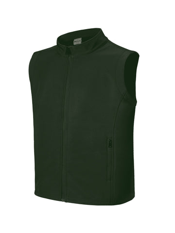 Mens Softshell Vests in Bottle Green