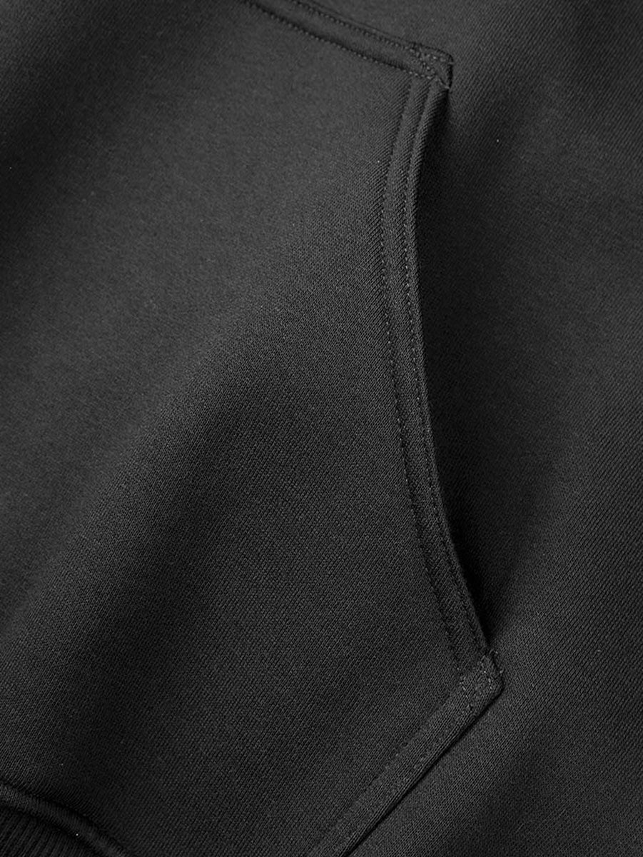 Inner Hood Contrast Fleecy Hoodie detail