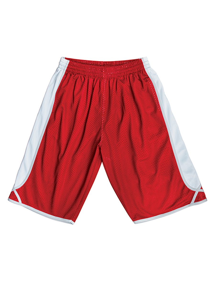 Kids Basketball Shorts in Red/White