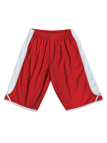 Kids Basketball Shorts in Red/White