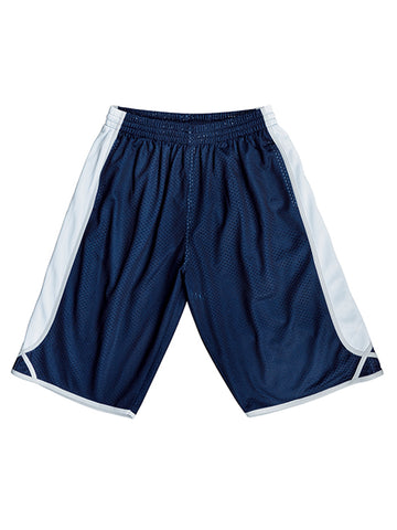 Mens Basketball Shorts in Navy/White