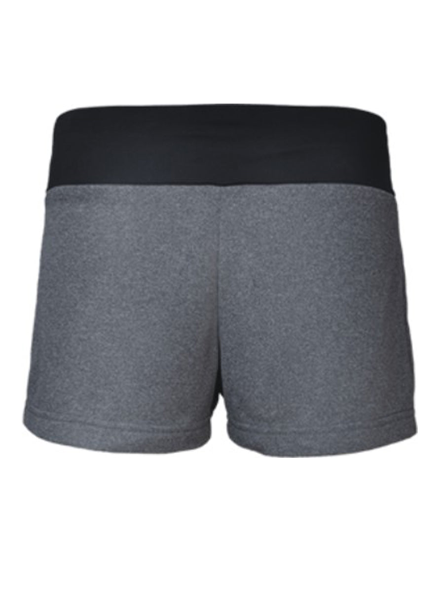 Ladies Sports Shorts in Charcoal Marle/Black