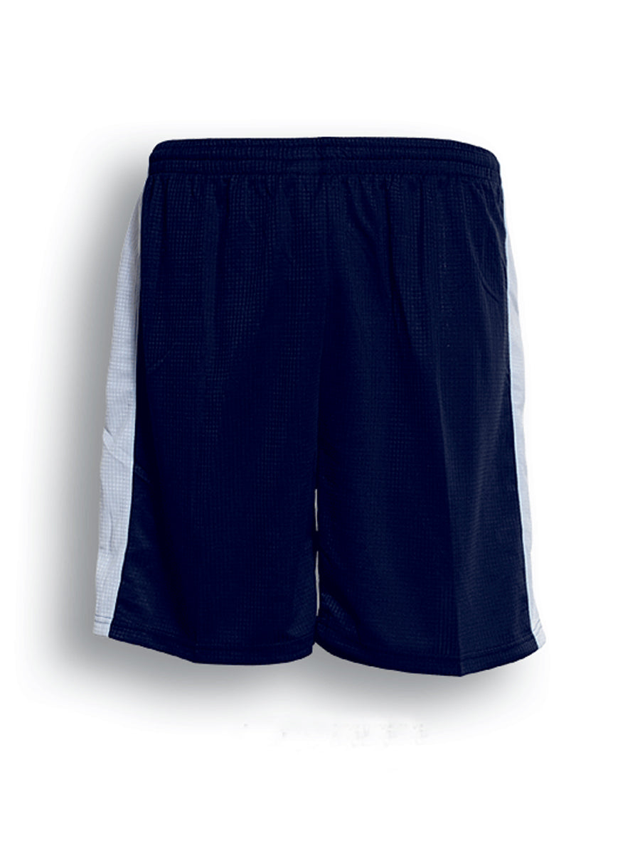 Unisex Adults Soccer Panel Shorts in Navy/White