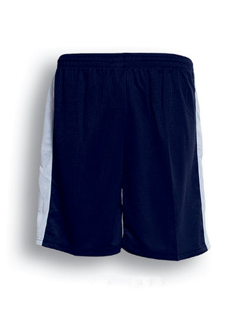 Unisex Adults Soccer Panel Shorts in Navy/White