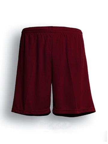 Unisex Adults Breezeway Football Shorts in Burgundy