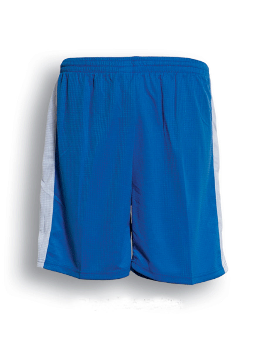 Kids Soccer Panel Shorts in Royal/White