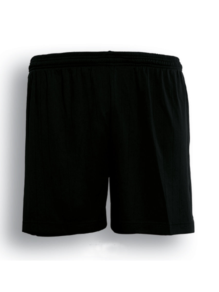 Kids Plain Sports Shorts in Black