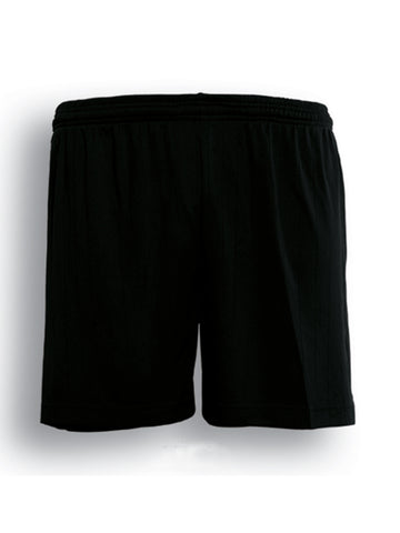 Kids Plain Sports Shorts in Black