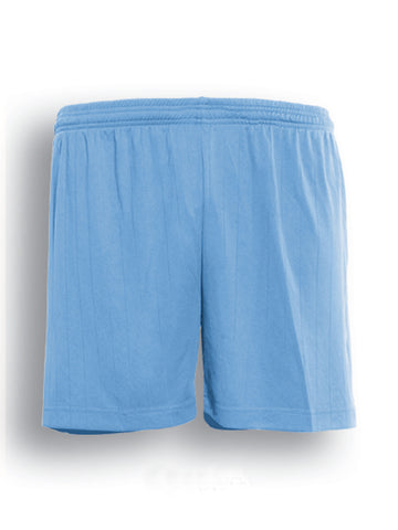 Kids Plain Sports Shorts in Sky Blue