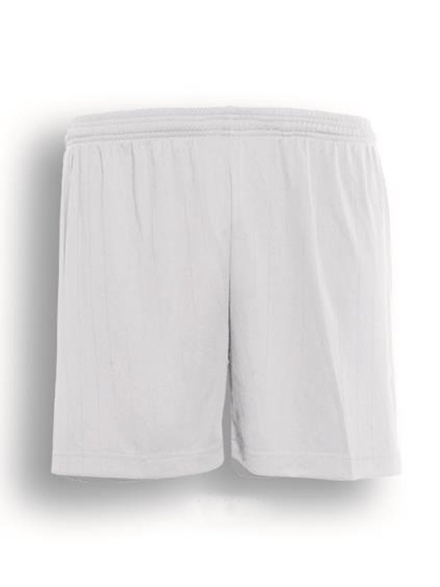 Kids Plain Sports Shorts in White