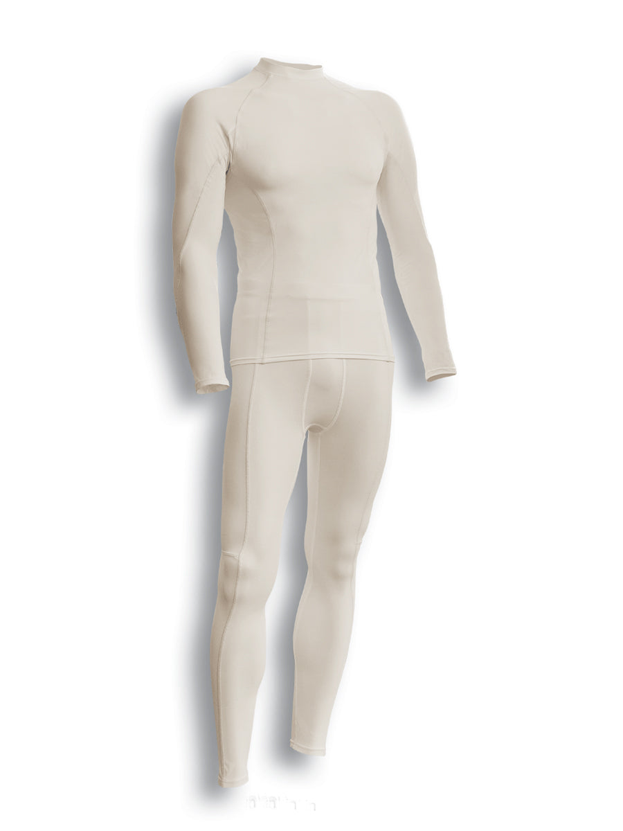 Performance Wear - Mens Full Length Tights in Skin/Skin