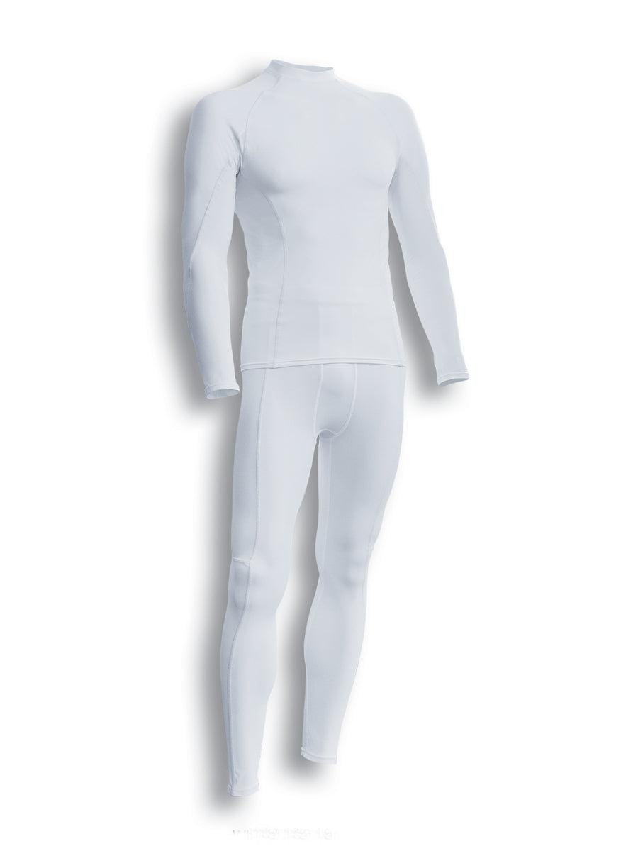 Performance Wear Ladies Full Length Tights in White/Silver