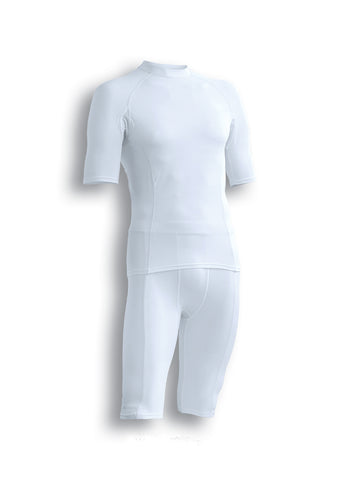 Performance Wear - Ladies / Kids Bike Shorts in White/Silver