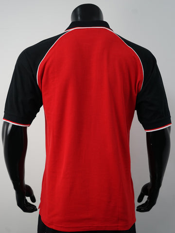 Unisex Adults Three Tone Polo detail