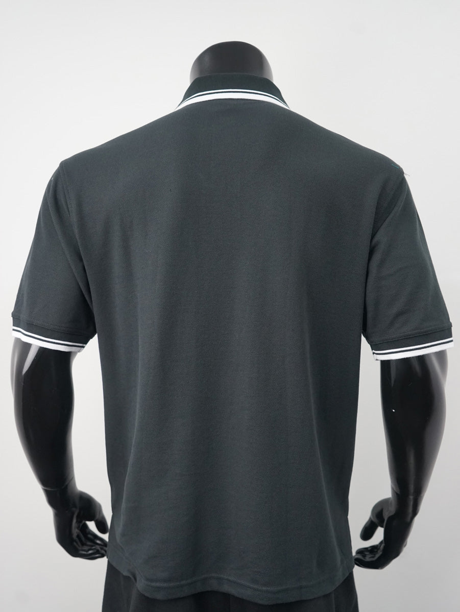 Unisex Adults Double Striped Polo detail