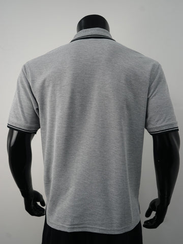 Unisex Adults Double Striped Polo detail