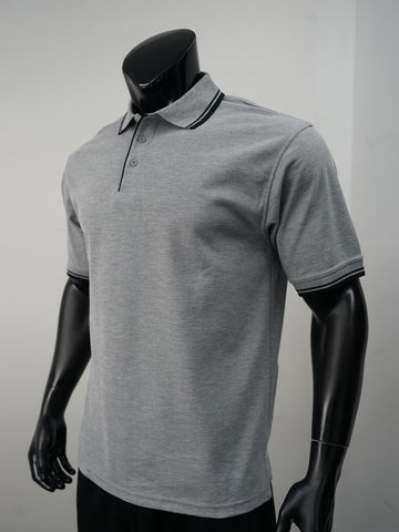 Unisex Adults Double Striped Polo detail