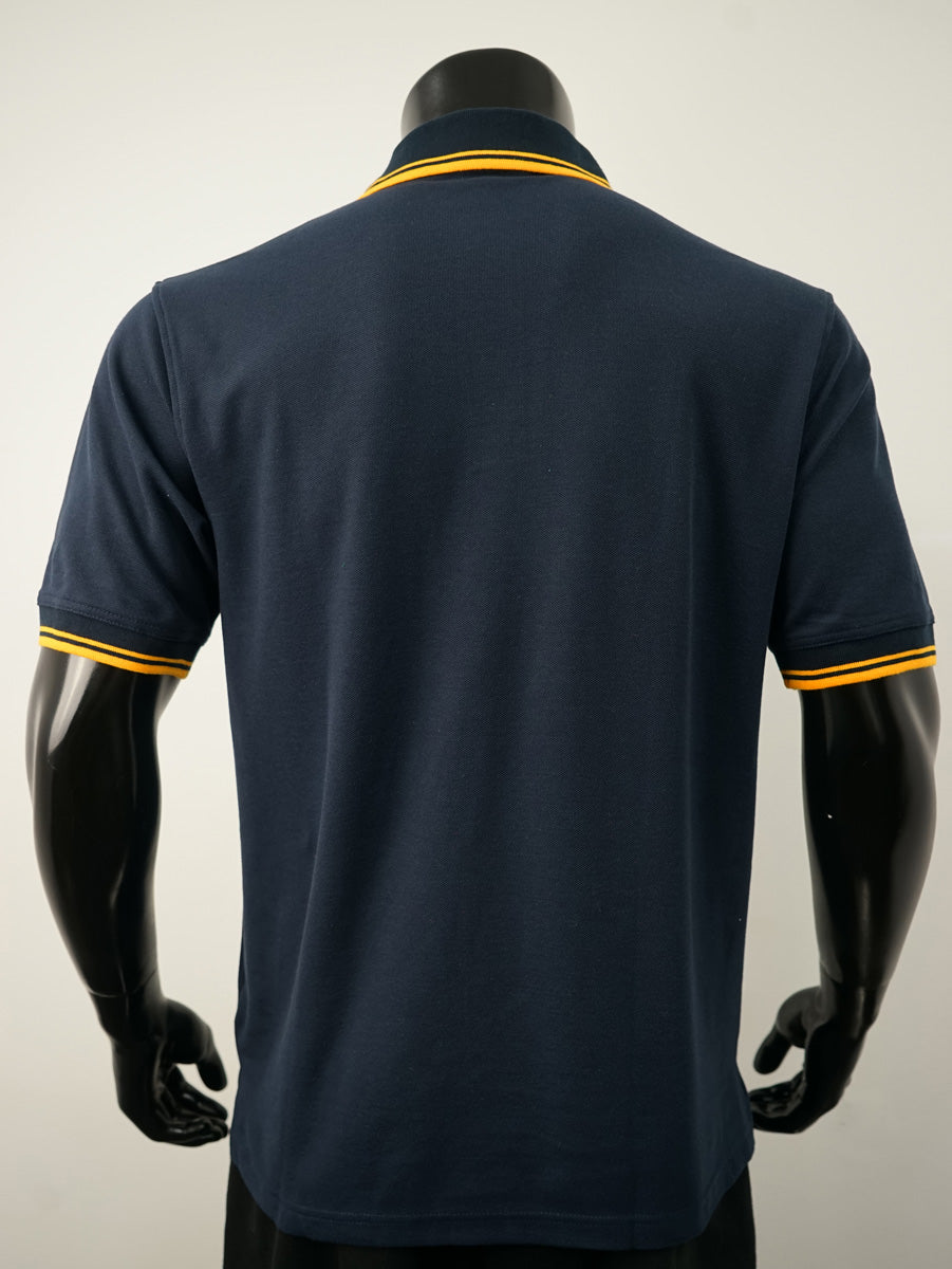 Unisex Adults Double Striped Polo detail