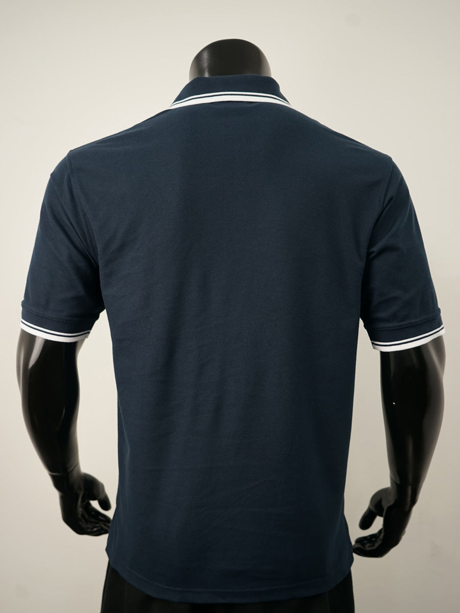 Unisex Adults Double Striped Polo detail