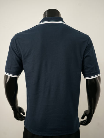 Unisex Adults Double Striped Polo detail