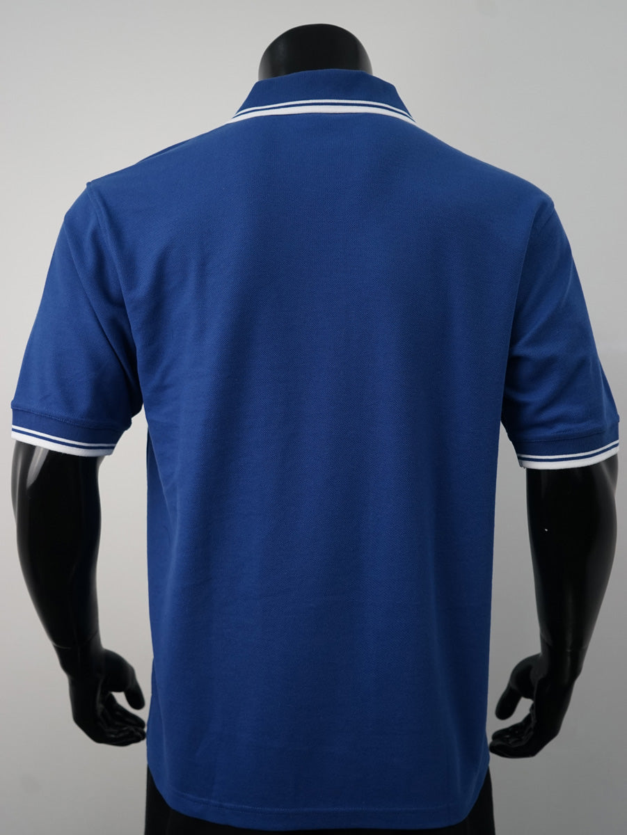 Unisex Adults Double Striped Polo detail