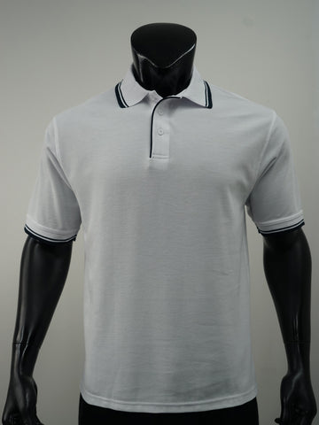 Unisex Adults Double Striped Polo detail