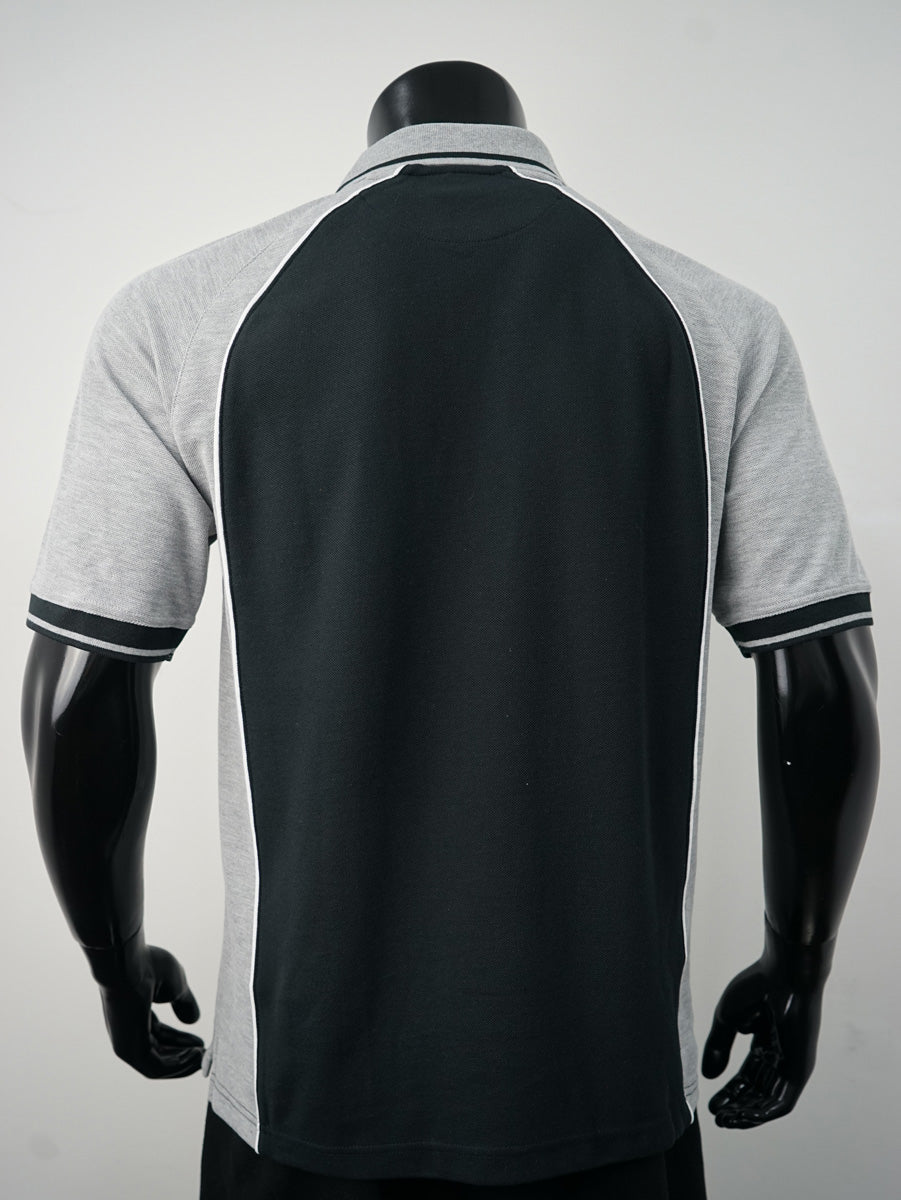 Mens Panel Polo detail